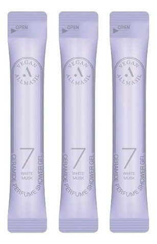 Парфумований гель для душу ALLMASIL 7 CERAMIDE PERFUME SHOWER GEL_White Musk 8ml ge-62631 фото