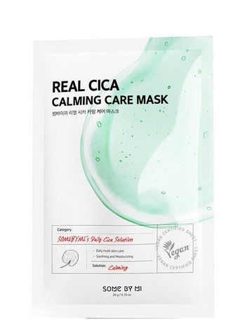 Маска тканевая успокаивающая с центеллой азиатской для лица Some By Mi Real Cica Calming Care Mask 20ml au-6196 фото