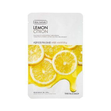 Тканинна маска, що освітлює, з екстрактом лимона The Face Shop Real Nature Mask Lemon 20g tk-3891 фото