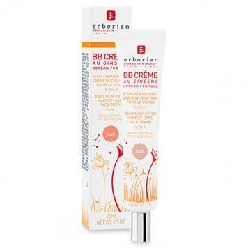 BB-крем із женьшенем світлий для обличчя Erborian Eau Ginseng BB Cream Clair 5in1 SPF20 15ml vv-4573 фото