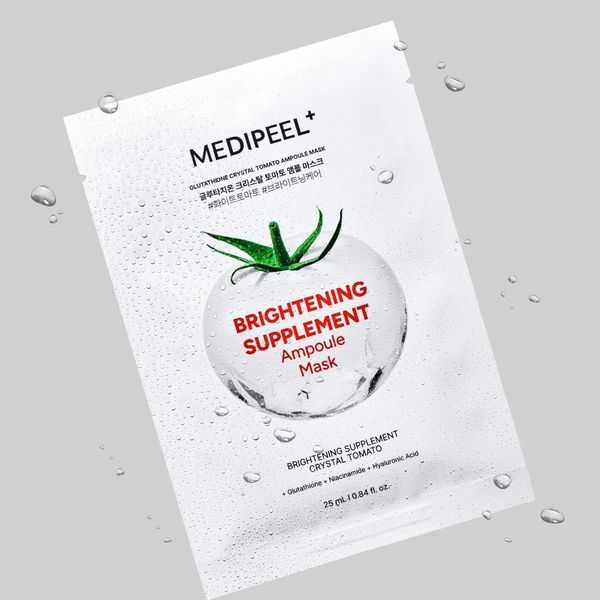 Осветлительная маска для лица Medi-Peel Glutathione Crystal Tomato Ampoule Mask 1шт au-23523 фото