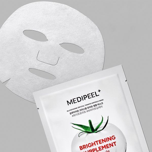 Осветлительная маска для лица Medi-Peel Glutathione Crystal Tomato Ampoule Mask 1шт au-23523 фото