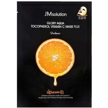 Тканевая маска с токоферолом JMSOLUTION GLORY AQUA TOCOPHEROL VITAMIN C MASK PLUS tk-37022 фото
