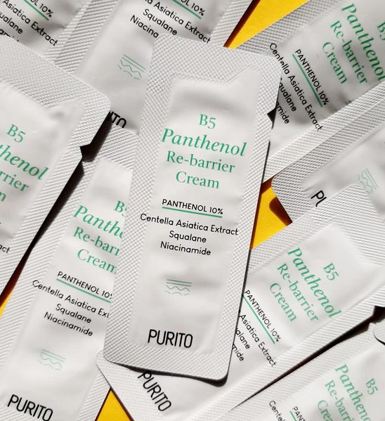 Крем для лица восстанавливающий с пантенолом тестер Purito B5 Panthenol Re-Barrier Cream Pantenol 1ml au-67101 фото