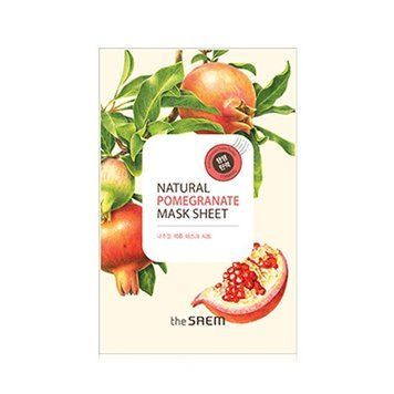 Маска тканевая увлажняющая с экстрактом граната The Saem Natural Pomegranate Mask Sheet 20ml tk-3731 фото