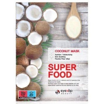 Тканевая маска для лица с кокосом Eyenlip Super Food Mask Coconut 23ml au-7093 фото