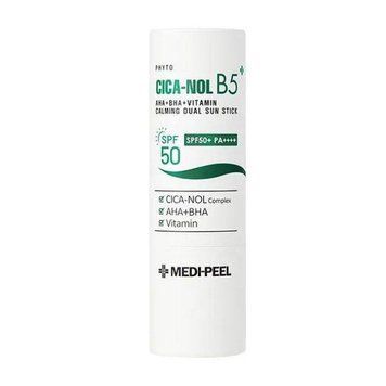 Витаминный успокаивающий двойной солнцезащитный стик MEDI-PEEL PHYTO CICA-NOL B5 AHA BHA VITAMIN CALMING DUAL SUN STICK 10ml so-8303 фото