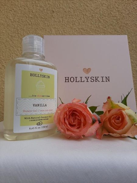 Гель для душу натуральний з ароматом ванілі Hollyskin Vanilla 250ml ge-5380 фото