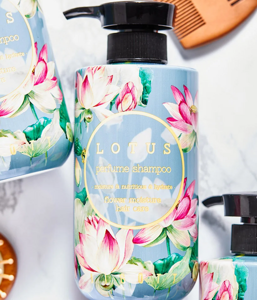 Парфумований шампунь для волосся Лотос Jigott Lotus Perfume Shampoo 500ml sh-82171 фото