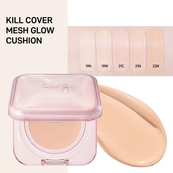 Кушон CLIO KILL COVER MESH GLOW ESSENTIAL CUSHION SPF50+, PA++++ 21C LINGERIE cu-88846 фото