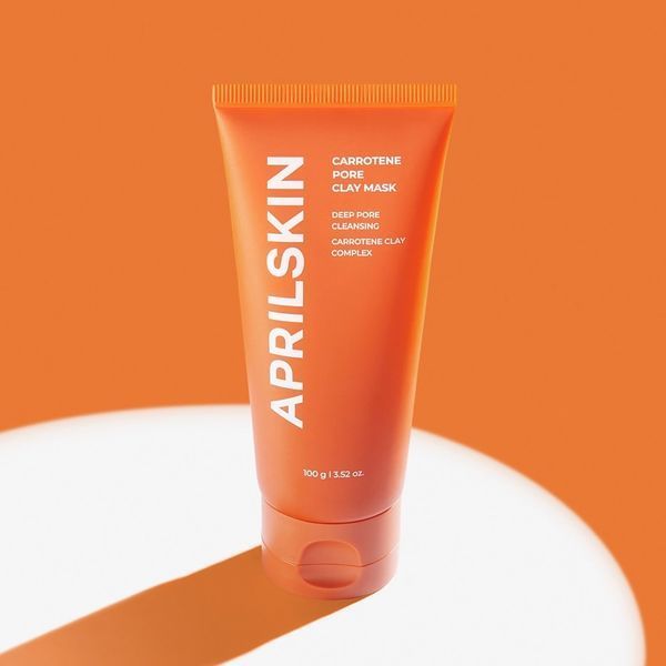 Очищувальна маска з глиною APRIL SKIN CARROTENE PORE CLAY MASK 100g ma-56675 фото