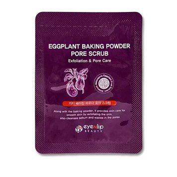 Скраб с экстрактом баклажана от черных точек для лица Eyenlip Eggplant Baking Powder Pore Scrub 3ml hi-5629 фото