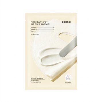 Осветляющая крем-маска для пор и пигментных пятен Celimax Pore+Dark Spot Brightening Cream Mask, 1 шт. ma-51550 фото