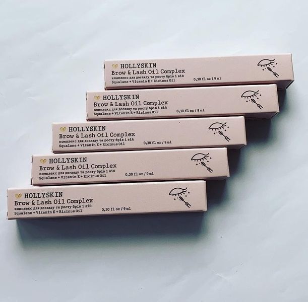 Комплекс для доглу та зростання брів та вій Hollyskin BrowLash Oil Complex 9ml ma-5389 фото