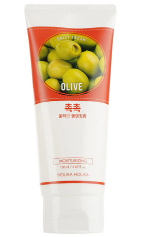 Пінка для вмивання HOLIKA DAILY FRESH OLIVE CLEANSING FOAM 150ml li-69729 фото