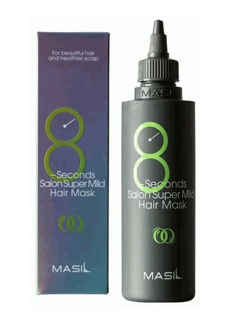 Супер м"яка маска для швидкого відновлення волосся Masil 8 Seconds Salon Super Mild Hair Mask 350ml ma-10374 фото