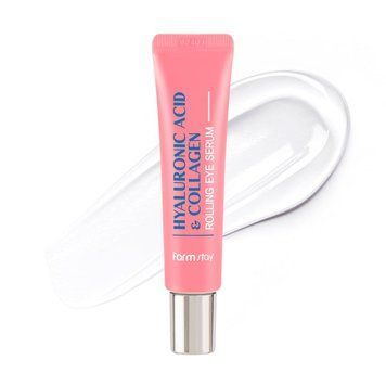 Сыворотка-роллер для кожи вокруг глаз FARMSTAY HYALURONICACID & COLLAGEN ROLLING EYESERUM 25ml dl-31518 фото
