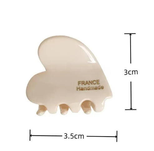 Заколка для волос NYU.NYU France hair clip Heart Beige FR01HCHB01 фото
