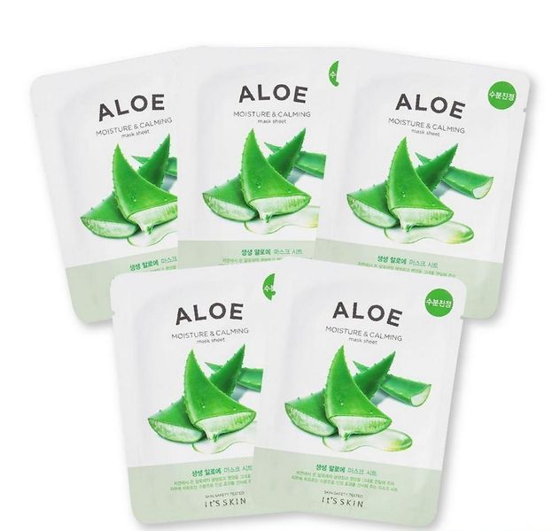 Маска тканевая увлажняющая для успокоения кожи с экстрактом алоэ It's Skin The Fresh Mask Sheet Aloe 18g tk-3166 фото
