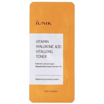 Увлажняющий тонер iUNIK Vitamin Hyaluronic Acid Vitalizing Toner Sample 1.5ml to-11481 фото