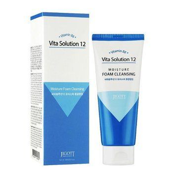 Увлажняющая пенка для умывания Jigott Vita Solution 12 Moisture Foam Cleansing 180ml pe-8600 фото