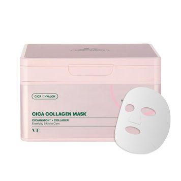 Набір зміцнювальних тканинних масок для обличчя VT CICA COLLAGEN MASK 320g / 30ea tk-77281 фото