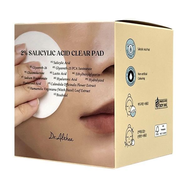 Тонер-педи з саліциловою кислотою 2% Dr.Althea 2% Salicylic Acid Clear Pad li-55293 фото