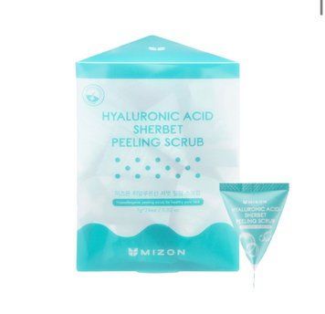 Скраб-щербет с содой и гиалуроновой кислотой для лица Hyaluronic Acid Sherbet Peeling Scrub Mizon 7g sk-3974 фото