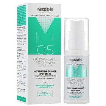 Матирующий дневной крем Meddis Norma Skin Program SPF 20 30ml li-8206 фото