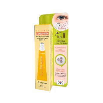Сироватка-ролер для шкіри навколо очей FARMSTAY VITAMIN & COLLAGEN ROLLING EYESERUM 25ml dl-31532 фото
