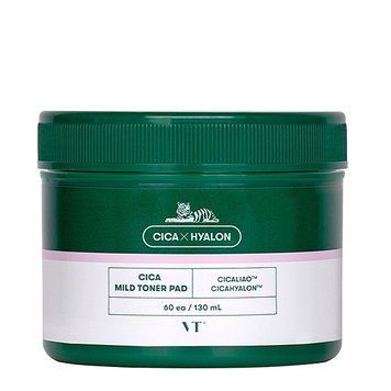Тонер-пэды успокаивающие с экстрактом центеллы VT Cosmetics Cica Mild Toner Pad 60ea, 130ml hi-4173 фото