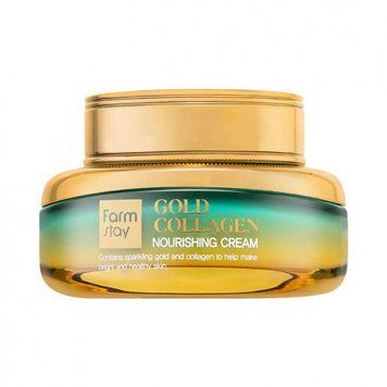 Крем живильний із золотом та колагеном FarmStay Gold Collagen Nourishing Cream 55 ml pi-3769 фото
