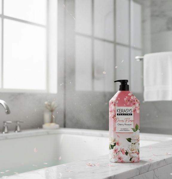 Шампунь для волос Кerasys Dear Flora Cherry Blossom Shampoo 1.5L sh-28559 фото