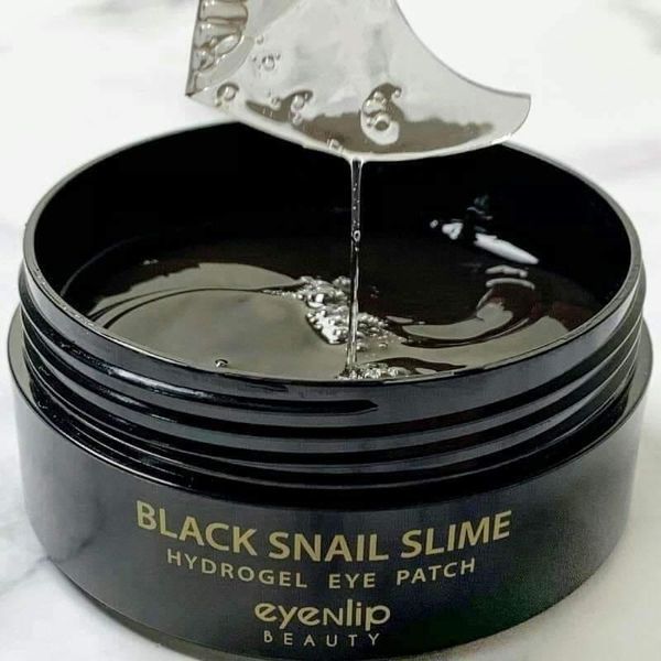 Патчі живильні з муцином чорного равлика Eyenlip BLACK SNAIL SLIME EYE PATCH 60шт pa-4249 фото