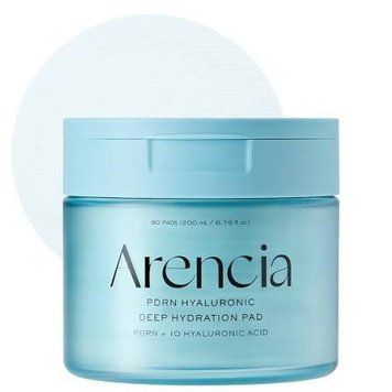 Педи для обличчя зволожувальні 90шт ARENCIA PDRN + Hyaluronic Deep Hydration Pads ar-92664 фото