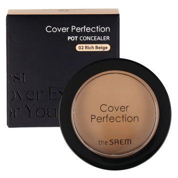 Консилер THE SAEM Cover Perfection Pot Concealer 02 Rich Beige ko-11393 фото