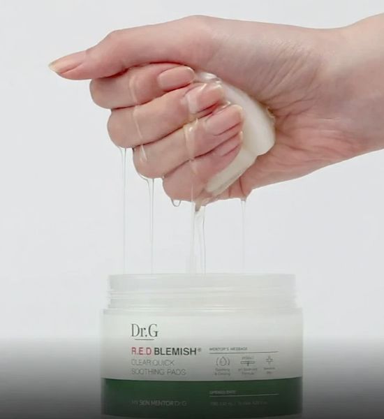 Педи Dr.G R.E.D Blemish Clear Quick Soothing Pads 70шт li-60725 фото