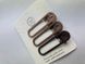 Набір Заколок зажимів для волосся CHACOTT Hair Set Clips Beige 6cm dl-66425 фото 2
