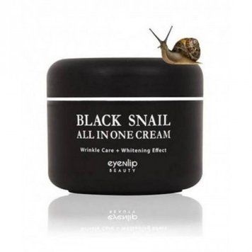 Крем многофункциональный с экстрактом черной улитки для лица Eyenlip Black Snail All In One Cream 100 ml au-4269 фото
