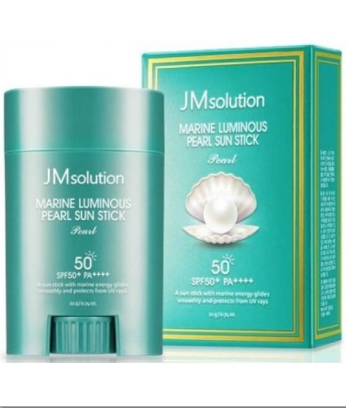 Солнцезащитный сток с экстрактом жемчужин JMsolution Marine Luminous Pearl Sun Stick Pearl 21г so-41931 фото
