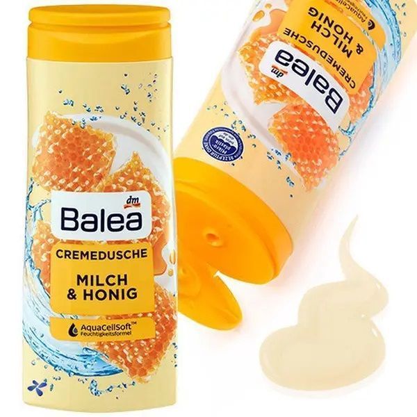 Крем-гель для душу з ароматом меду Balea Milch & Honig 300 ml ga-4151 фото