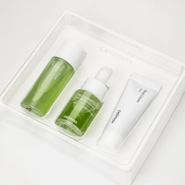 Набір мініатюр з ноні Celimax The Real Noni Starter Kit (toner/20ml + ampoule/10ml + f/cream/10ml) na-82349 фото