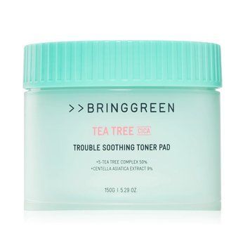 Заспокійливі тонер-педи з чайним деревом та CICA, 90 шт. BRINGGREEN Tea Tree Cica Trouble Soothing T br-02835 фото