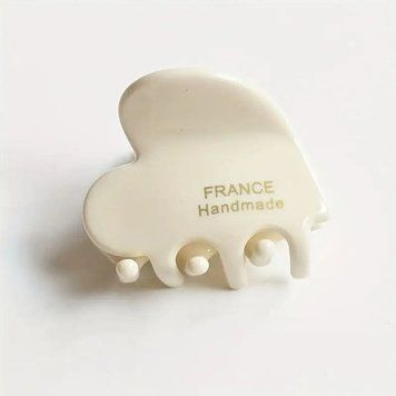 Заколка для волос NYU.NYU France hair clip Heart White 3,5x3 см FR01HCHW01 фото