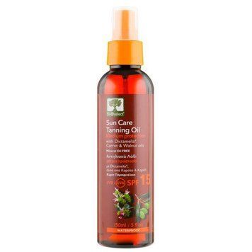 Солнцезащитное масло для загара Bioselect Sun Care Tanning Oil SPF15 150ml te-7634 фото