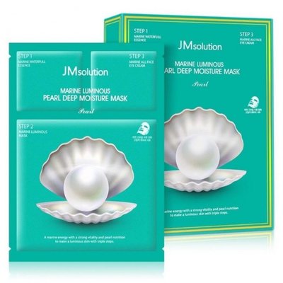 Маска Увлажняющая Восстанавливающая Трехфазного Действия JM Solution Marine Luminous Pearl Deep Moisture Mask Pearl 1шт tk-1083 фото