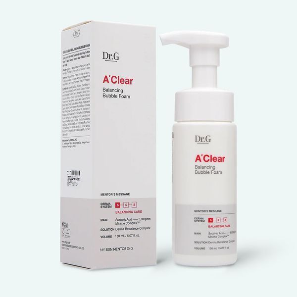 Пінка для вмивання Dr.G A'Clear Balancing Bubble Foam 150ml li-50102 фото