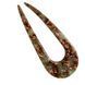 Заколка для волос France hair clip U-shaped Marble- Blue 11cm dl-66616 фото 1