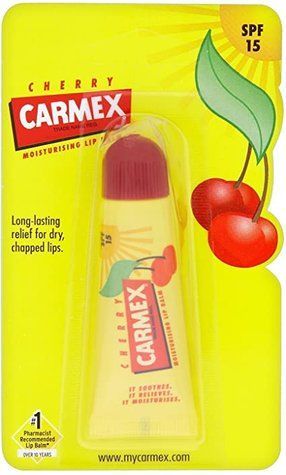 Бальзам лечебный с вишневым вкусом для губ Carmex Daily Care Lip Balm SPF 15 Cherry Tube 10g uh-4685 фото