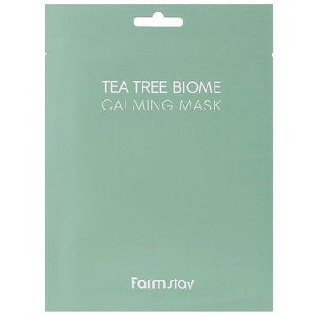 Успокаивающая маска с экстрактом чайного дерева FarmStay Tea Tree Biome Calming Mask 25ml tk-11408 фото